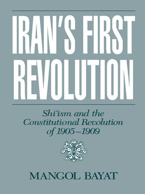 cover image of Iran's First Revolution